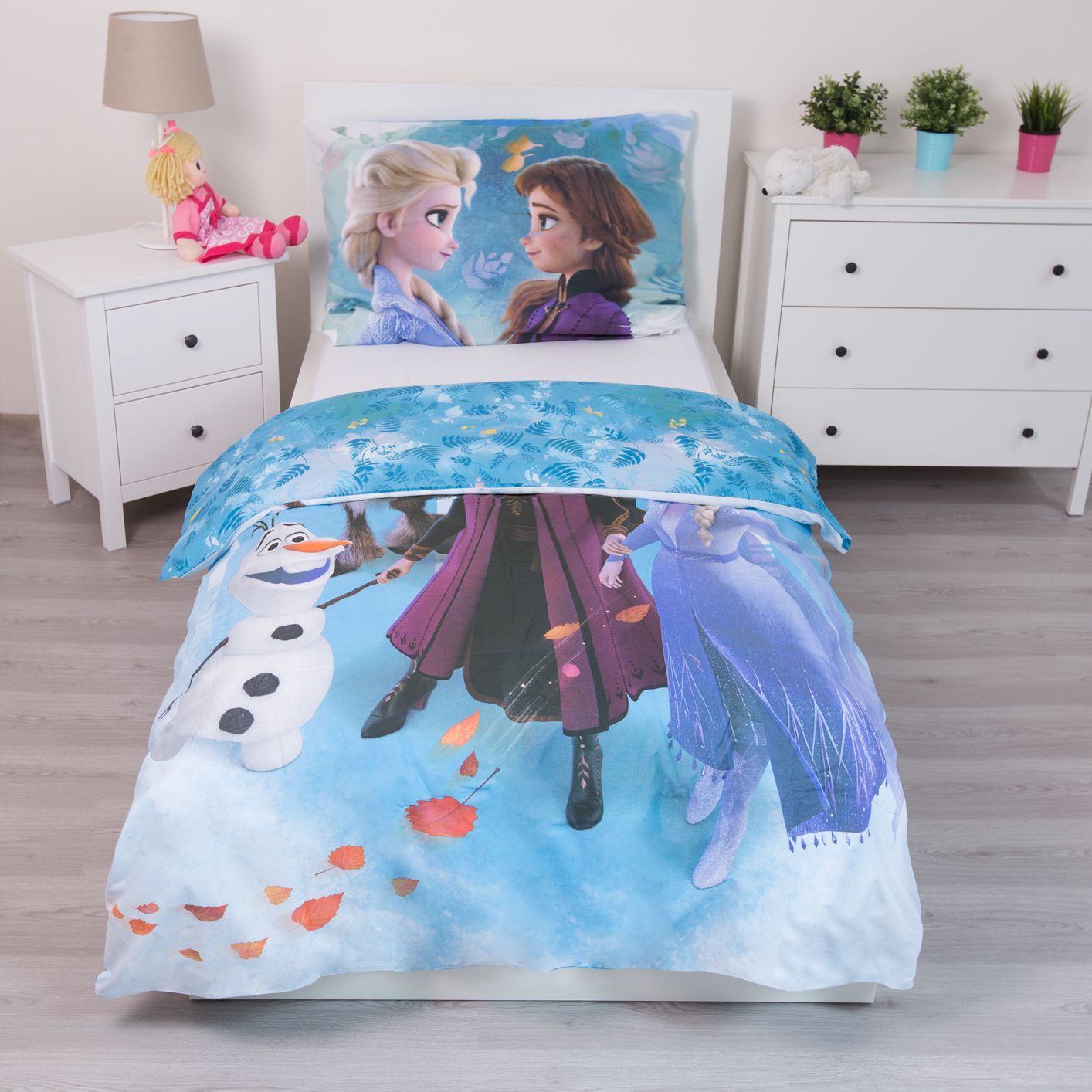 Frozen 2 Dekbedovertrek 140x200 Familie