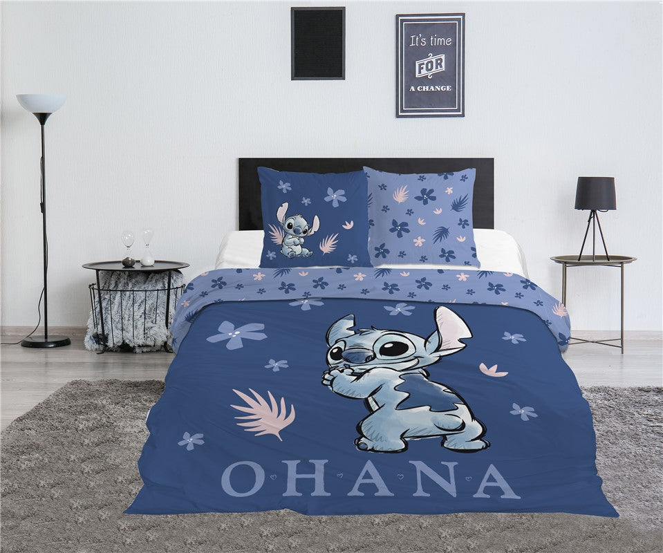 Stitch Lilo Dekbedovertrek 240x220 Duurzaam Polykatoen Lits/Jits Jumeaux