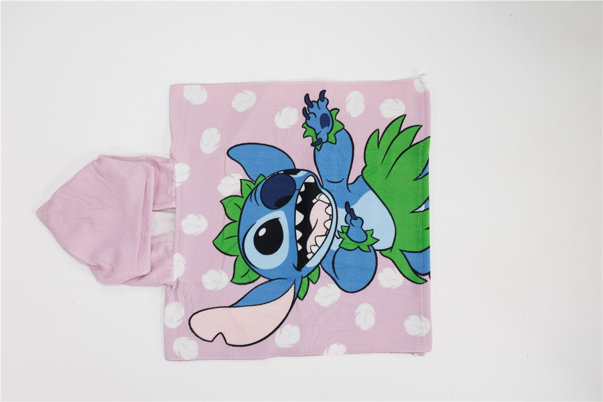 Disney Lilo en Stitch poncho 50x115 Duurzaam Kinderponcho
