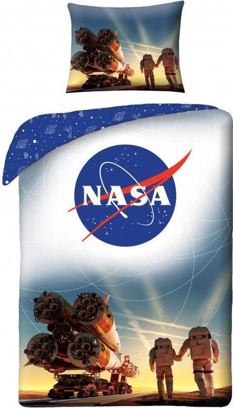 NASA Dekbedovertrek 140x200 2in1 Duurzaam Katoen