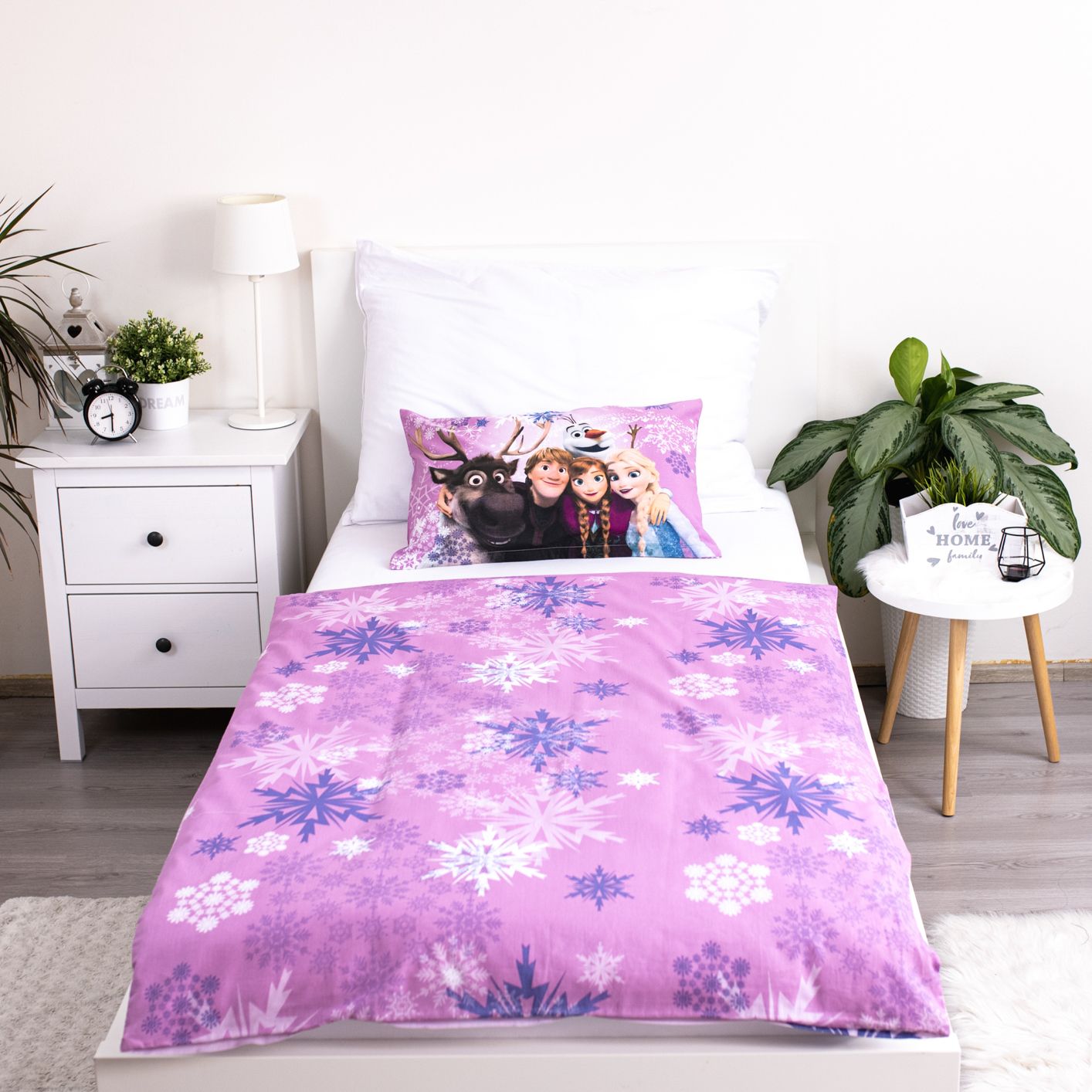 Disney Frozen Paars Dekbedovertrek 100x135 2in1