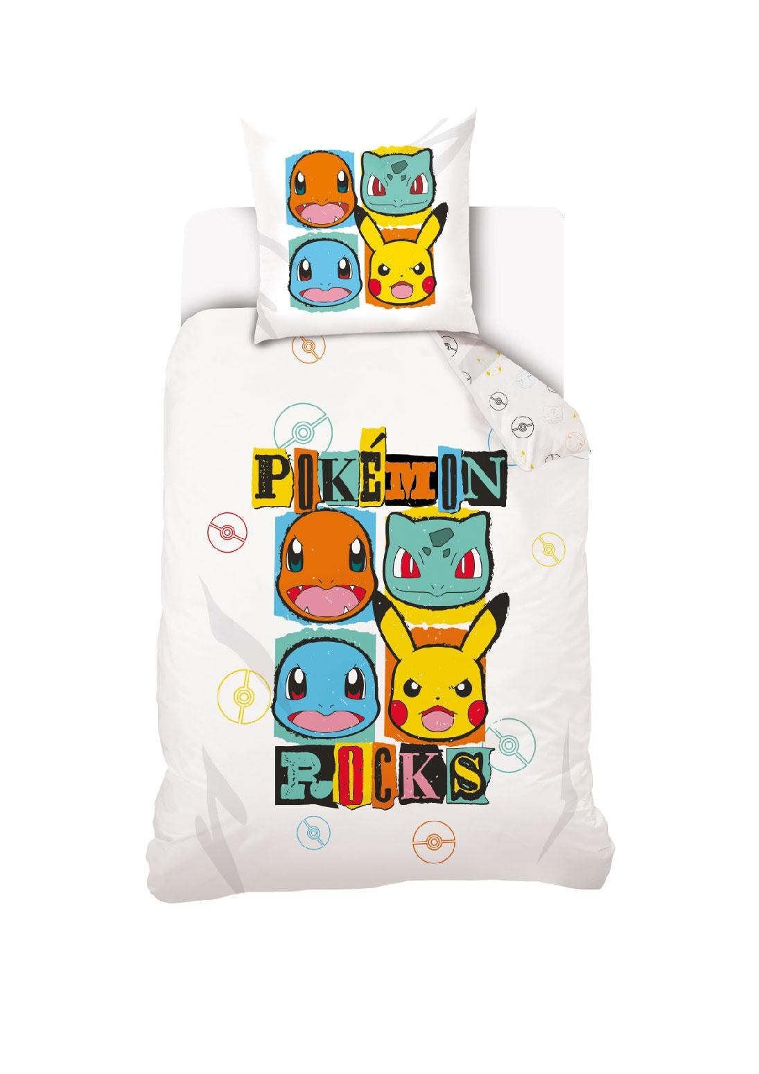 Pokémon Dekbedovertrek 140x200 2in1 Katoen