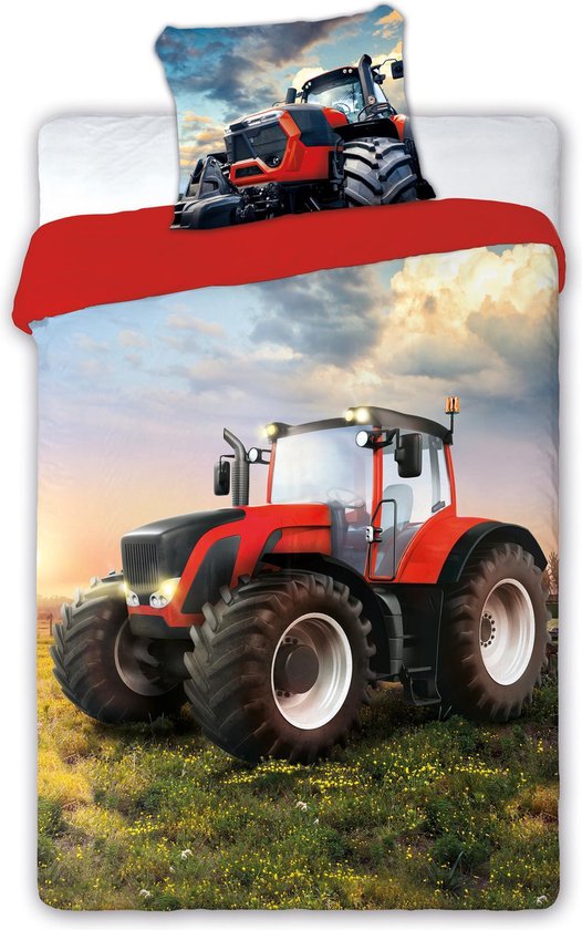 Tractor Dekbedovertrek Traktor 140x200 Katoen2in1