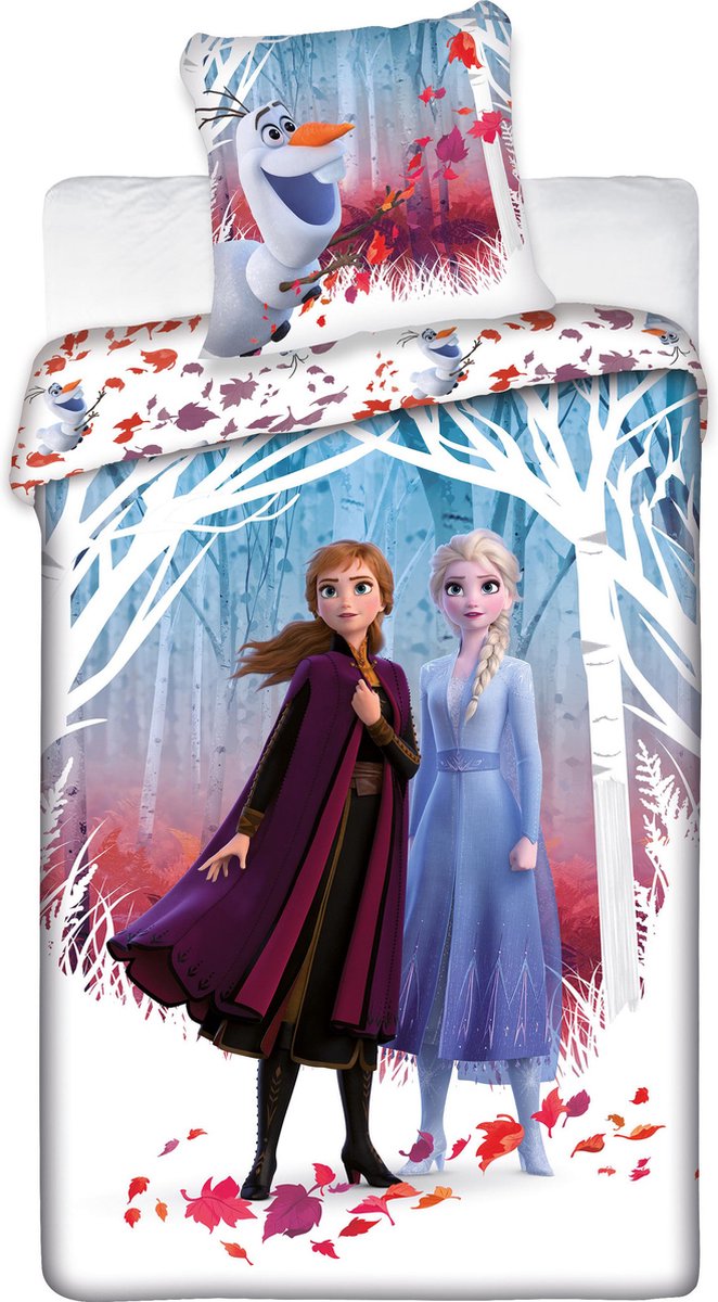Disney Frozen Dekbedovertrek 140x200 Polyester Duurzaam 2in1