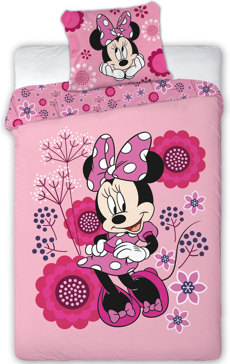 Minnie Mouse Dekbedovertrek 140x200 Polyester 2in1 Duurzaam