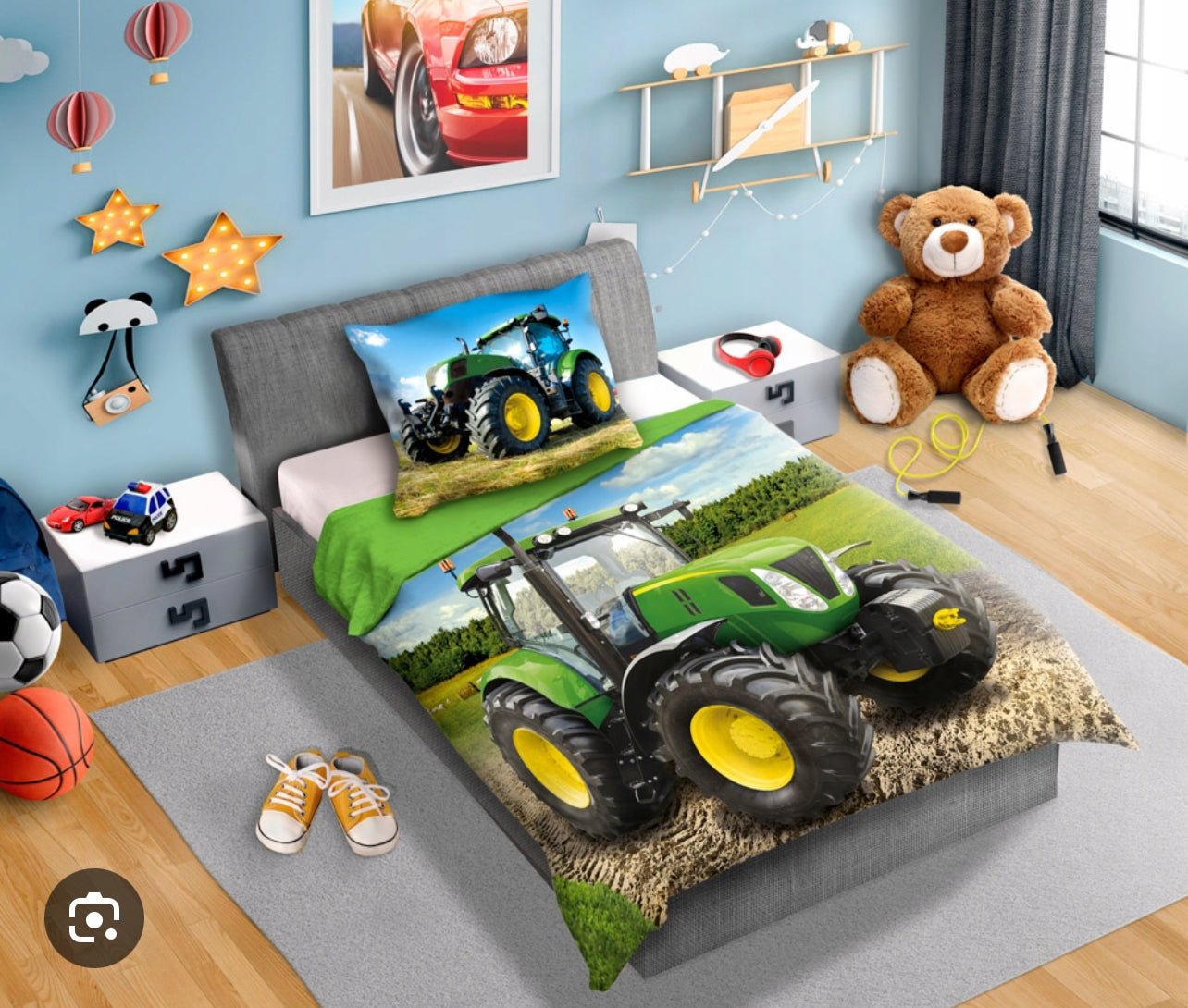 Tractor Dekbedovertrek Traktor 140x200 Katoen2in1