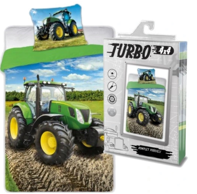 Tractor Dekbedovertrek Traktor 140x200 Katoen2in1