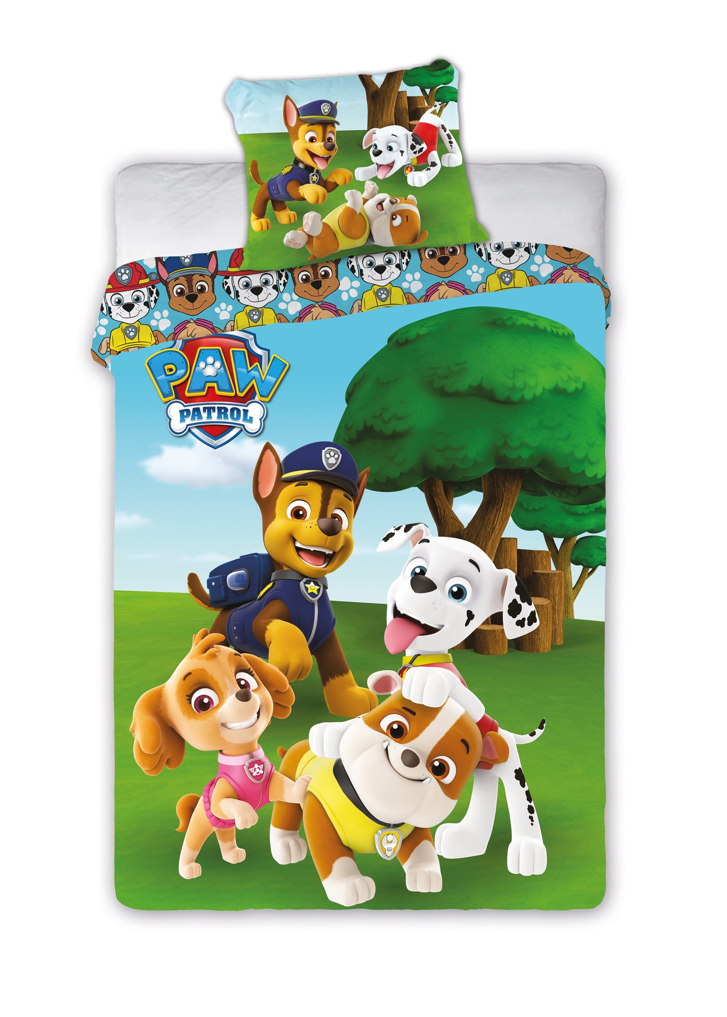 Paw Patrol Dekbedovertrek 140x200 2in1 Duurzaam Katoen