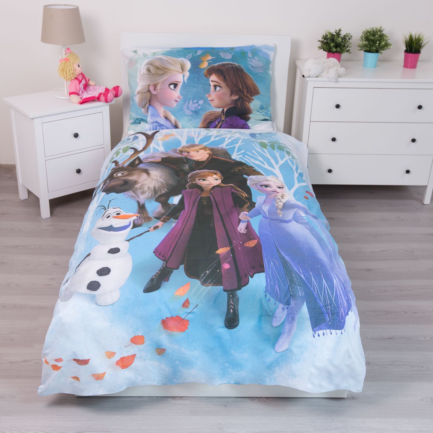 Frozen 2 Dekbedovertrek 140x200 Familie