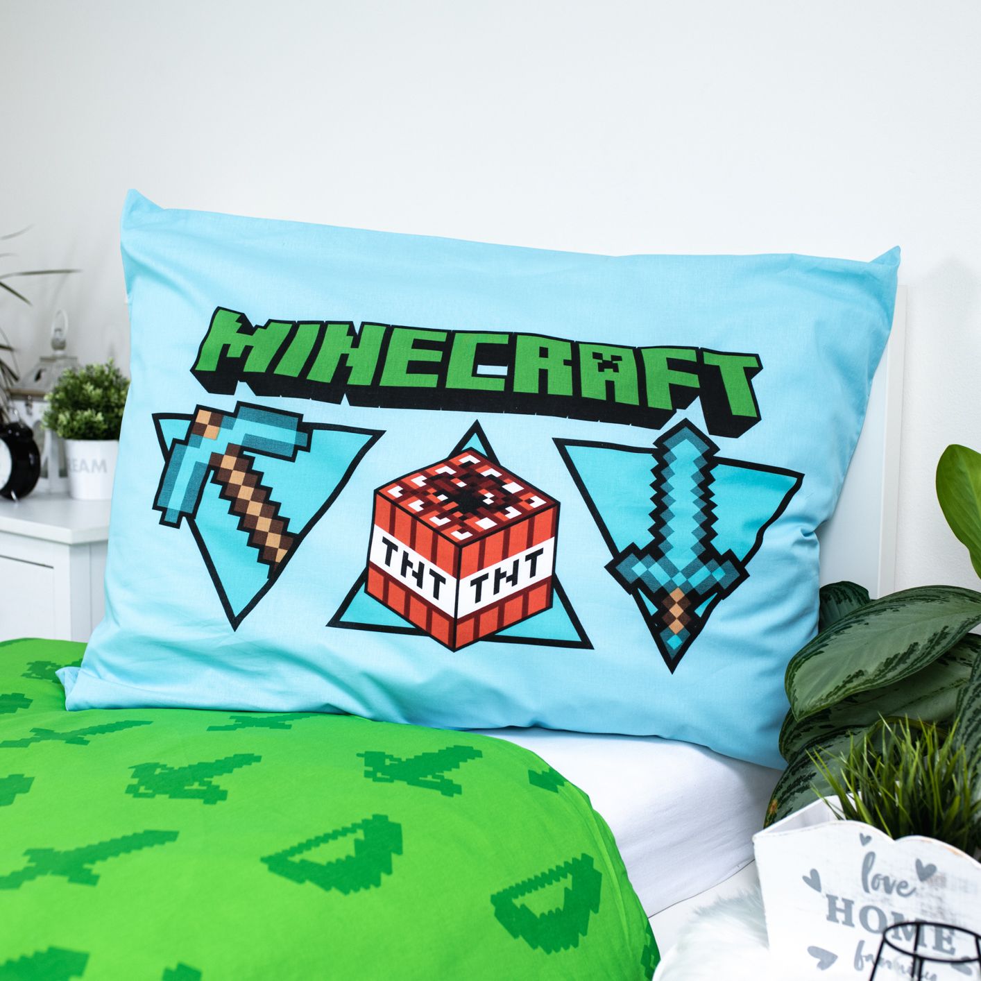 Minecraft Dekbedovertrek duurzaam Let's Play