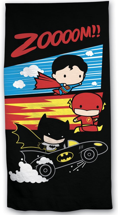 Lego Handdoek Superman Batman Robin DC Superheroes 70x140 Duurzaam Polyester