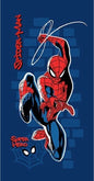 SpiderMan Handdoek, Web - 70 x 140 cm - Katoen Strandlaken Badlaken