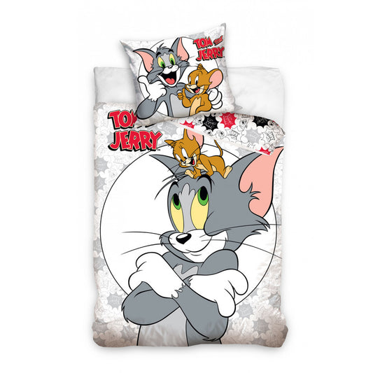 Tom Jerry Dekbedovertrek 140x200 Katoen Grote kussensloop 70x90cm