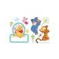 WINNIE DE POEH STICKERS DEUR NAAMBORD
