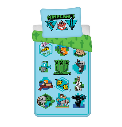 Minecraft Dekbedovertrek duurzaam Let's Play