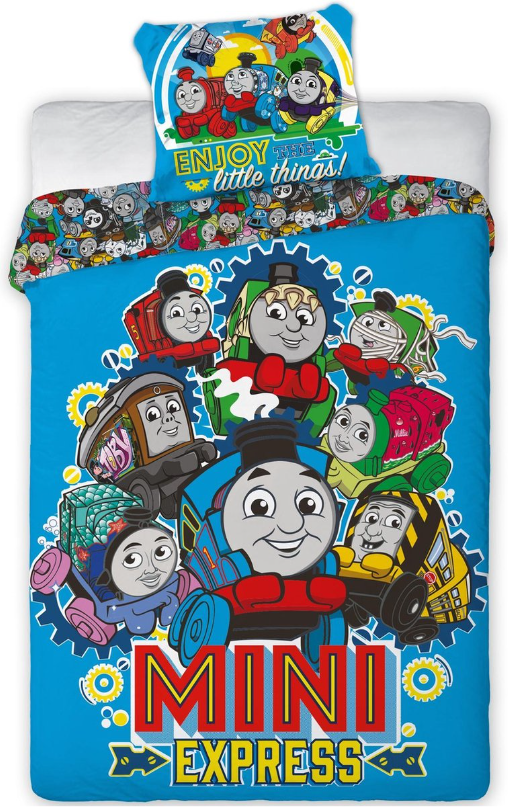 Thomas de Trein Mini Express - Dekbedovertrek - Eenpersoons - 140 x 200